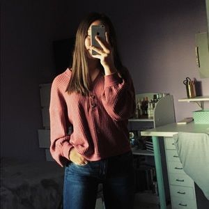 American Eagle Soft & Sexy Plush Henley Top